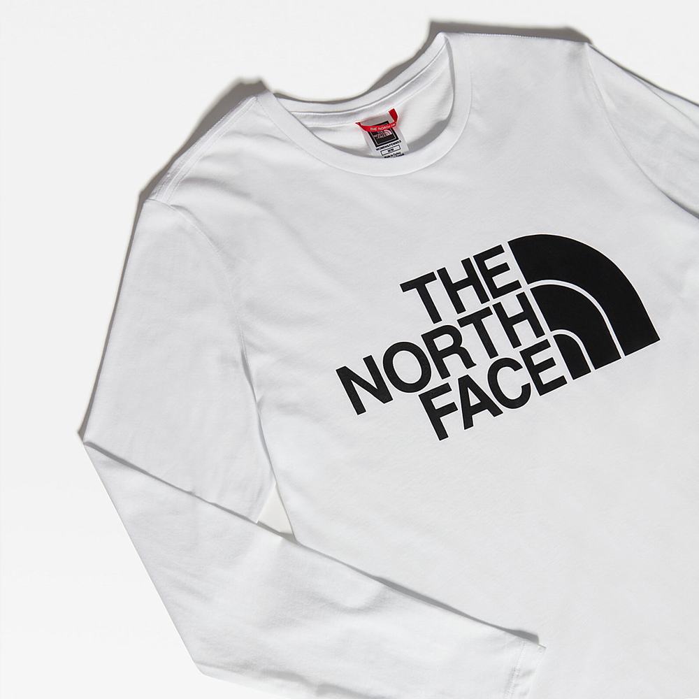 Tricko The North Face Standard Long-Sleeve Damske Biele | RYP-638917