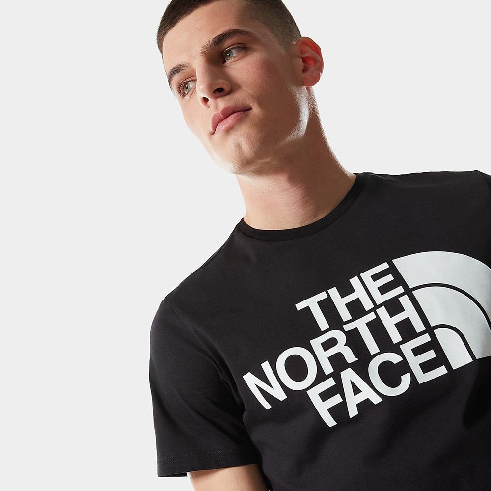 Tricko The North Face Standard Panske Čierne | VST-981265