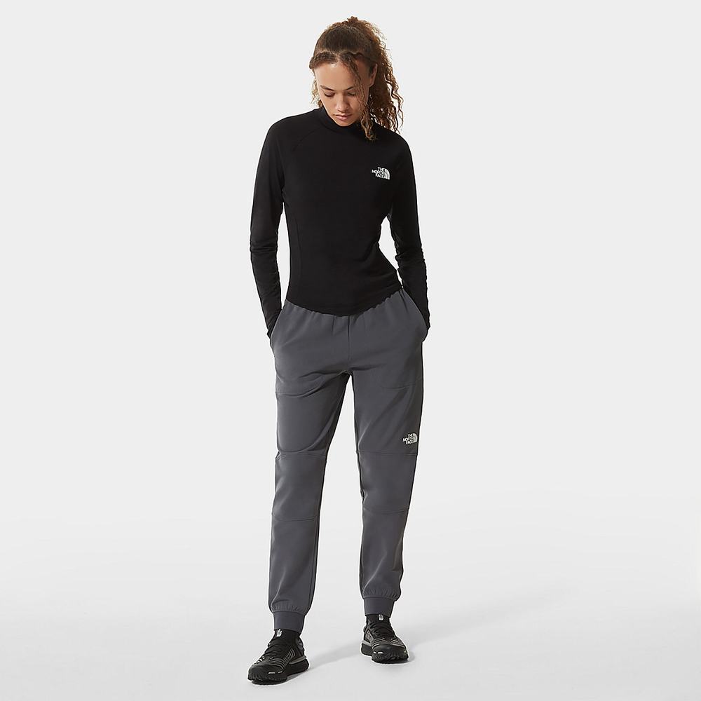 Tricko The North Face TEKWARE LONG-SLEEVE CROPPED Damske Čierne | CRQ-403627