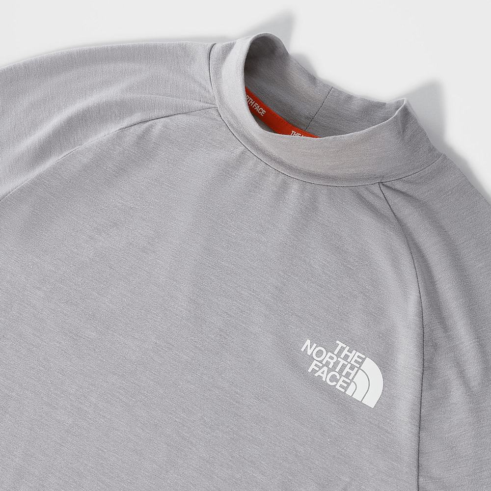 Tricko The North Face TEKWARE LONG-SLEEVE CROPPED Damske Siva | JMH-470156