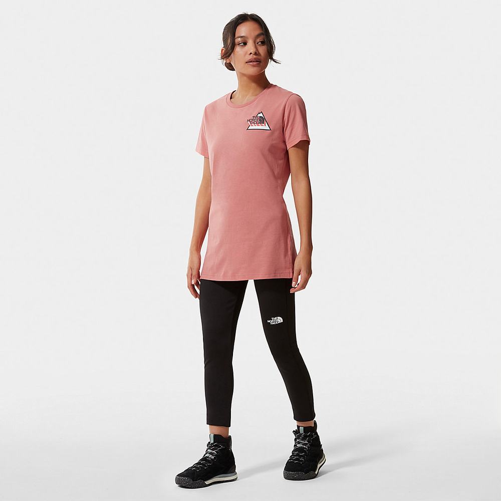 Tricko The North Face Threeyama Damske Ruzove | GWC-281576