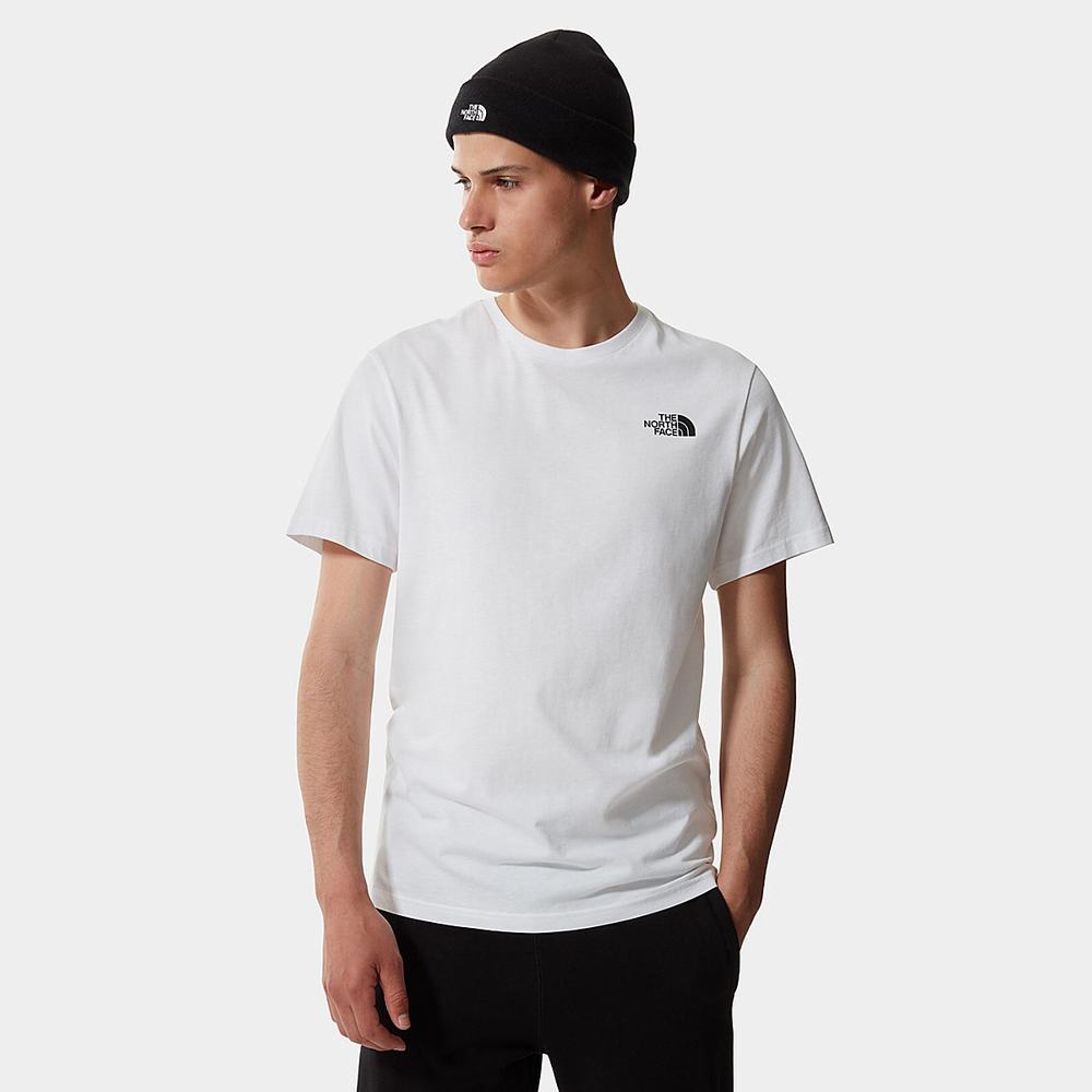 Tricko The North Face Threeyama Panske Biele | AUI-046925