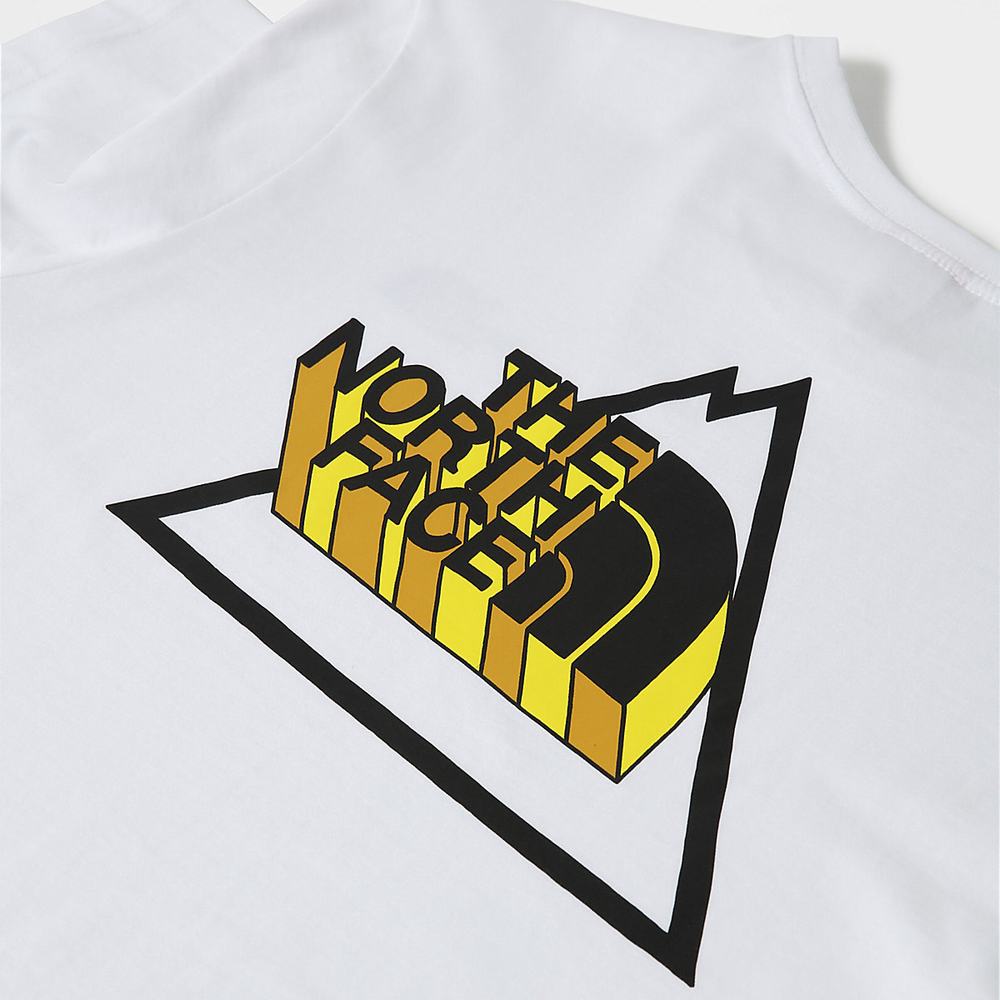 Tricko The North Face Threeyama Panske Biele | AUI-046925