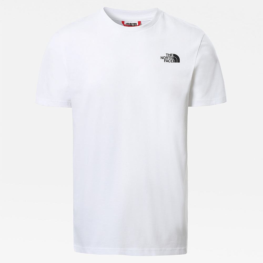 Tricko The North Face Threeyama Panske Biele | AUI-046925