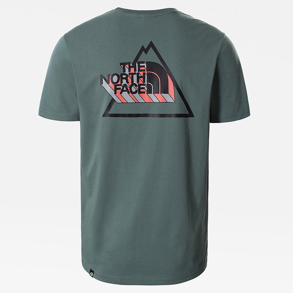 Tricko The North Face Threeyama Panske Zelene | DBP-627143