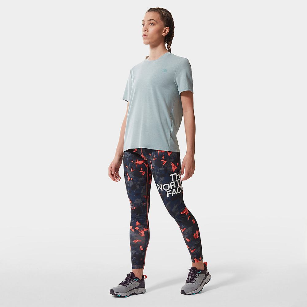 Tricko The North Face Wander Damske Strieborne Modre | UEP-439180