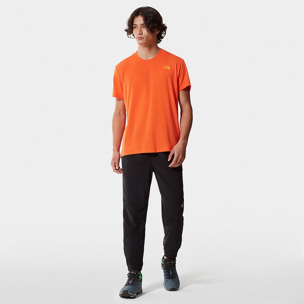 Tricko The North Face Wander Panske Oranžové | STV-768321