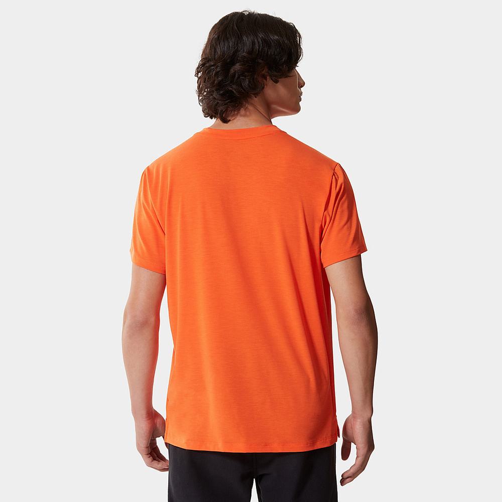 Tricko The North Face Wander Panske Oranžové | STV-768321
