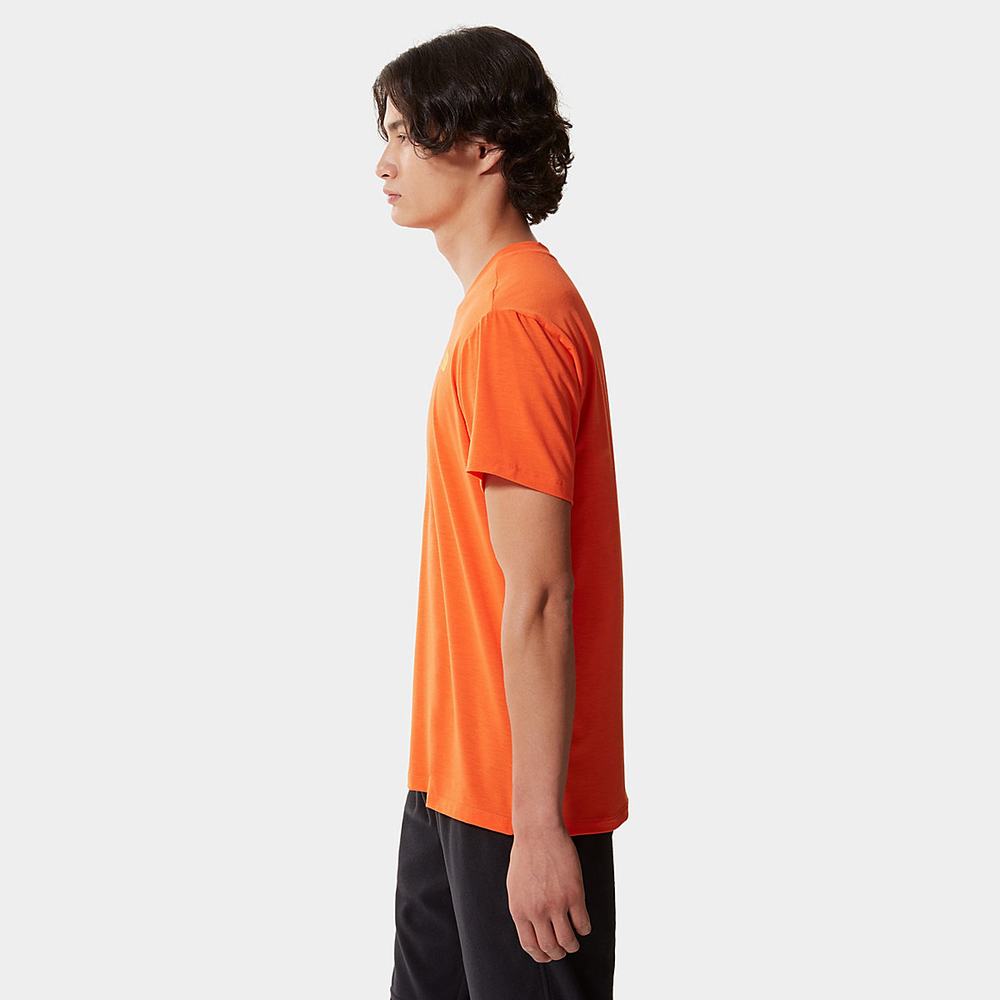 Tricko The North Face Wander Panske Oranžové | STV-768321