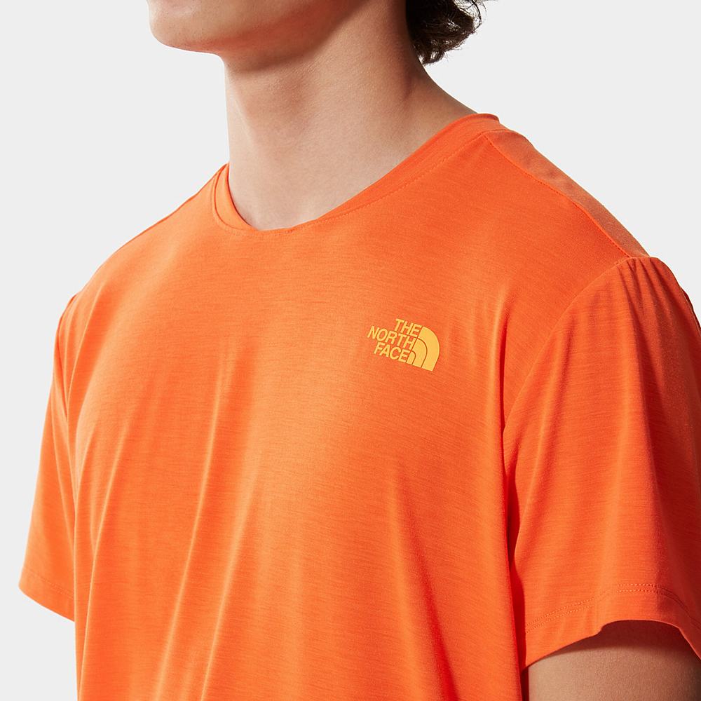 Tricko The North Face Wander Panske Oranžové | STV-768321