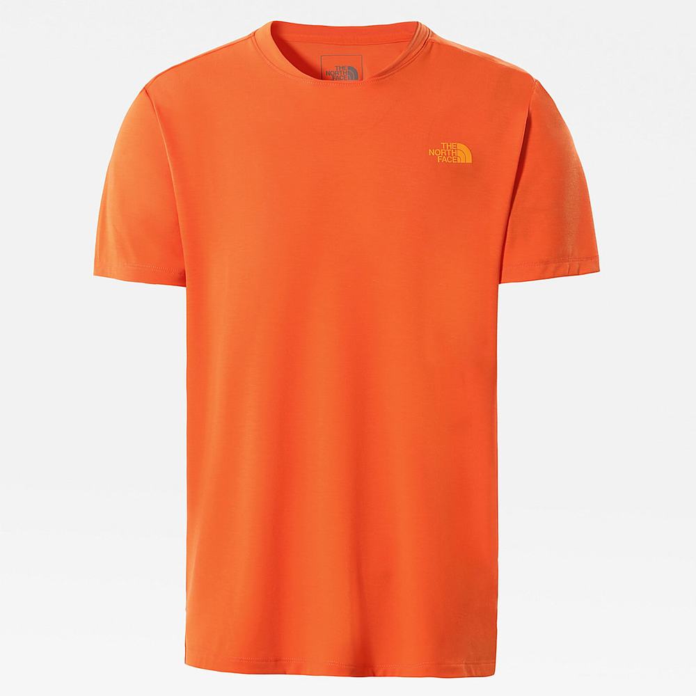 Tricko The North Face Wander Panske Oranžové | STV-768321
