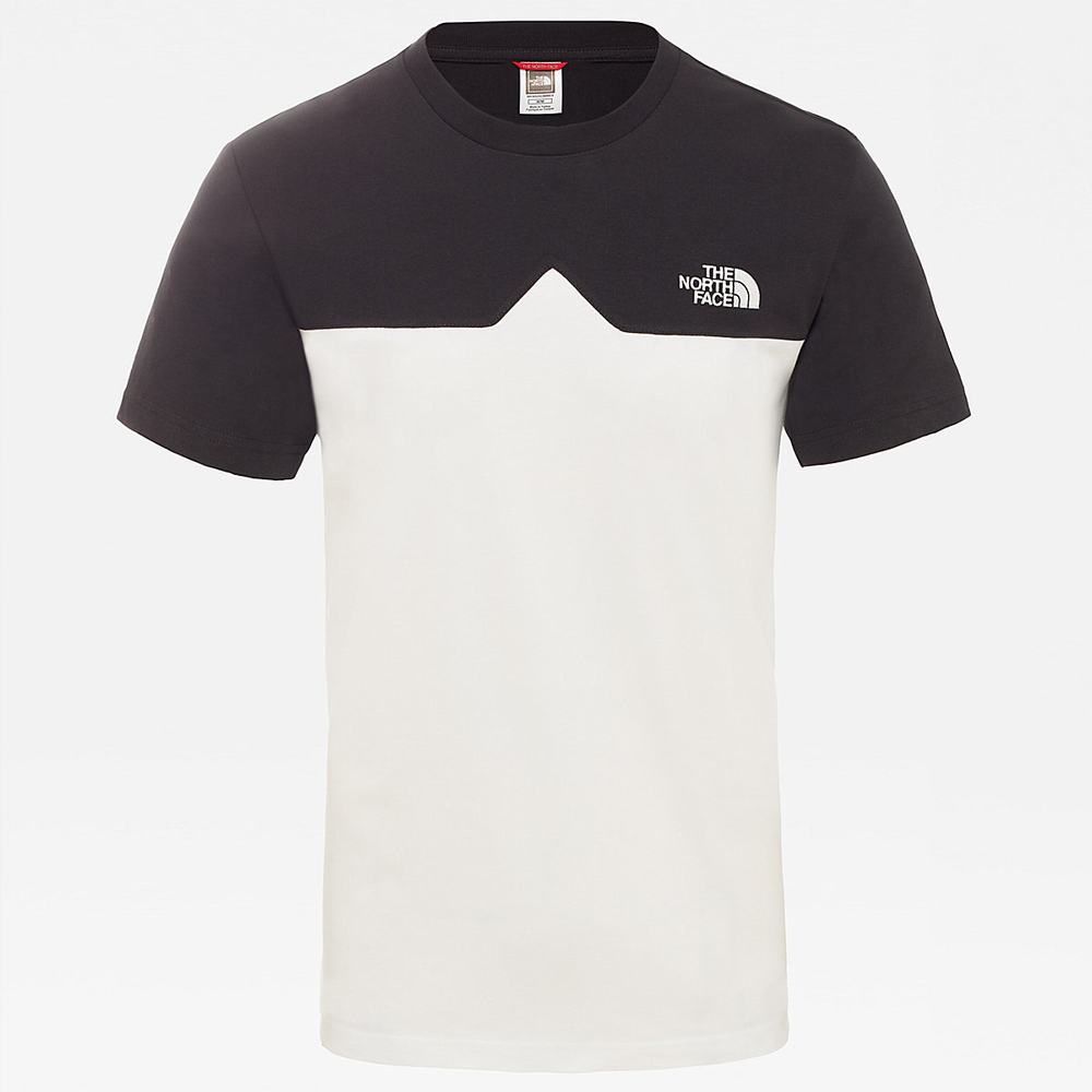 Tricko The North Face West Peak Panske Biele Čierne | GWS-703261