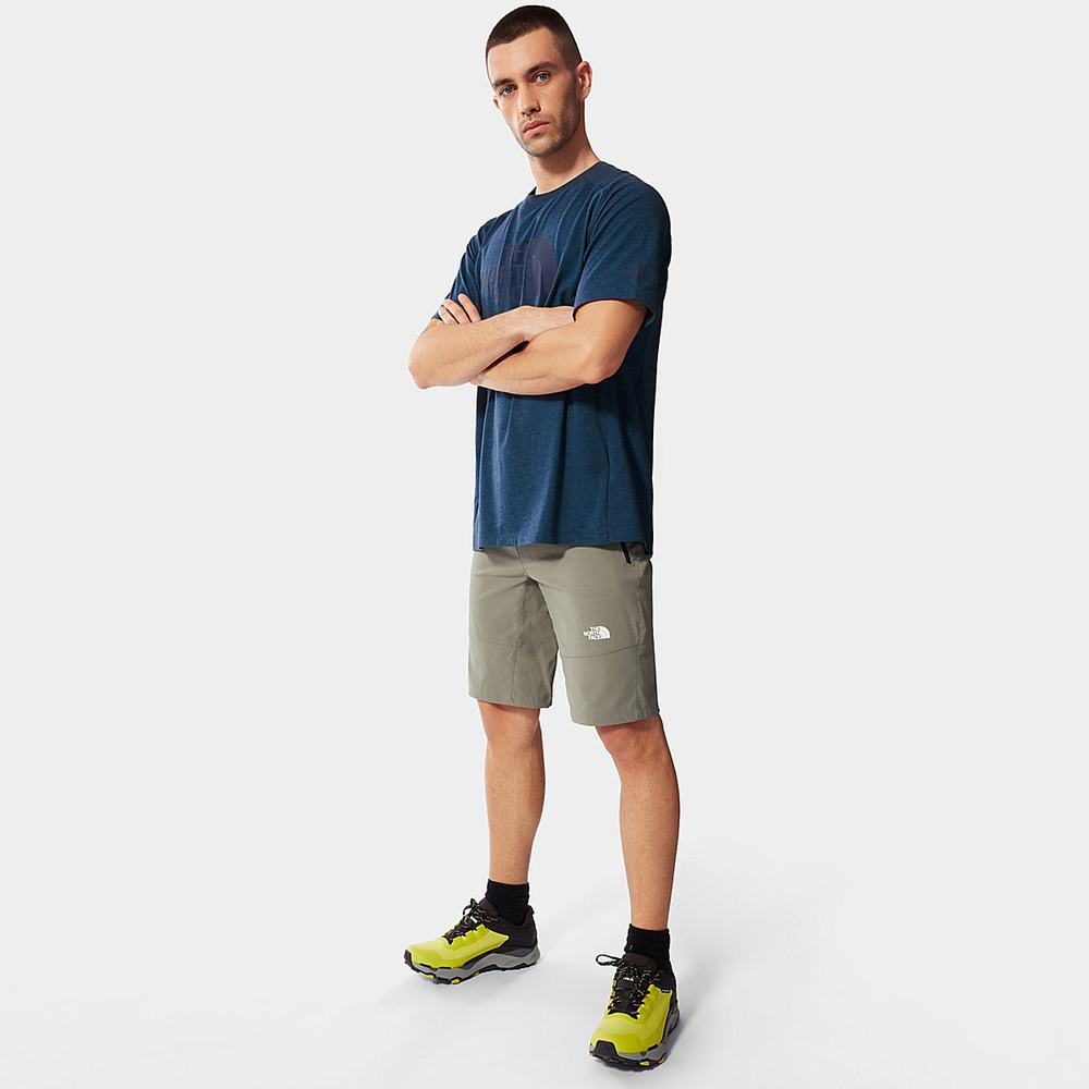 Tricko The North Face Wicker Grafika Panske Modre | CFX-617295