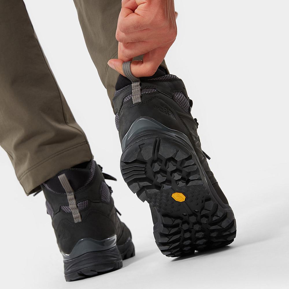 Turisticka Obuv The North Face Hedgehog Hike II Nepremokave Stredne Panske Čierne Tmavo Siva | ECX-425719
