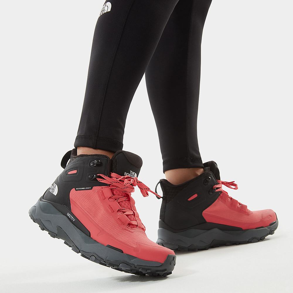 Turisticka Obuv The North Face VECTIV EXPLORIS FUTURELIGHT™ Damske Červené Čierne | ALT-657098