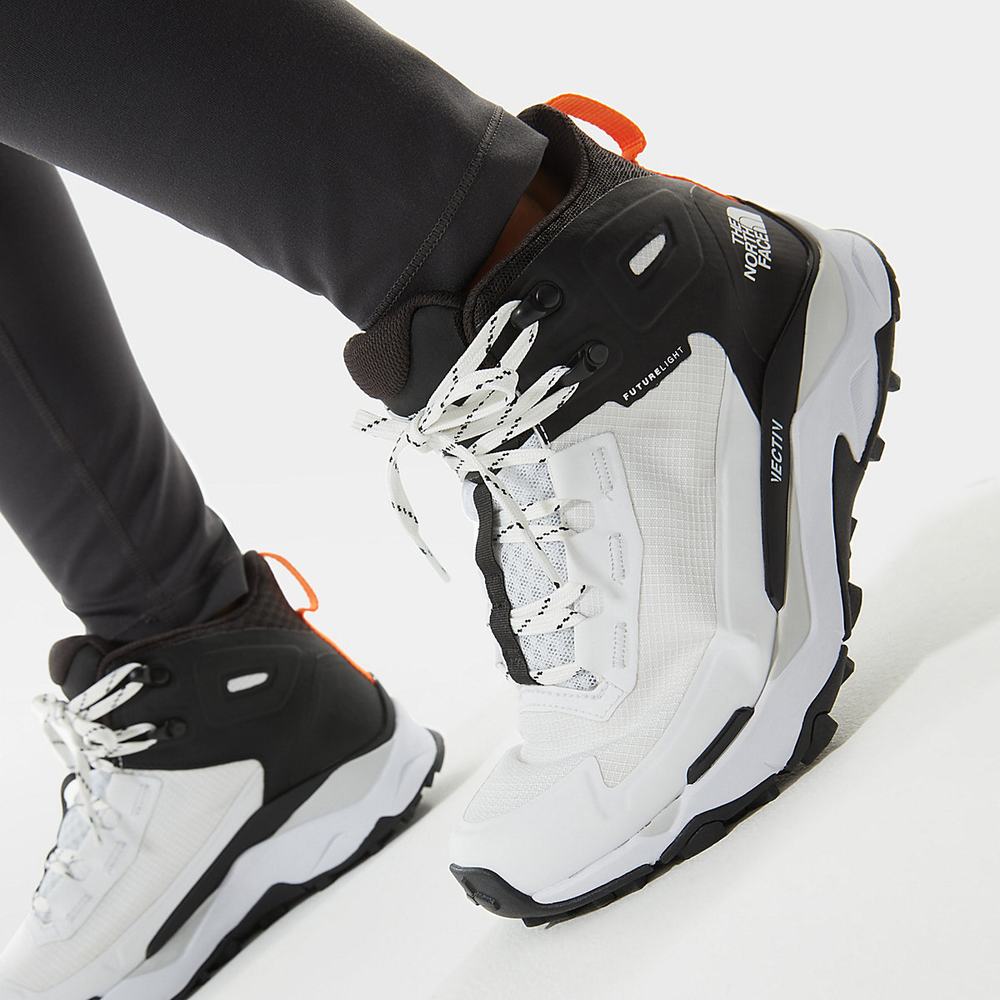 Turisticka Obuv The North Face VECTIV EXPLORIS FUTURELIGHT™ Damske Biele Čierne | KTB-902176