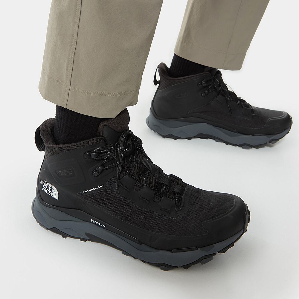 Turisticka Obuv The North Face VECTIV EXPLORIS FUTURELIGHT™ Panske Čierne Siva | OKE-387516