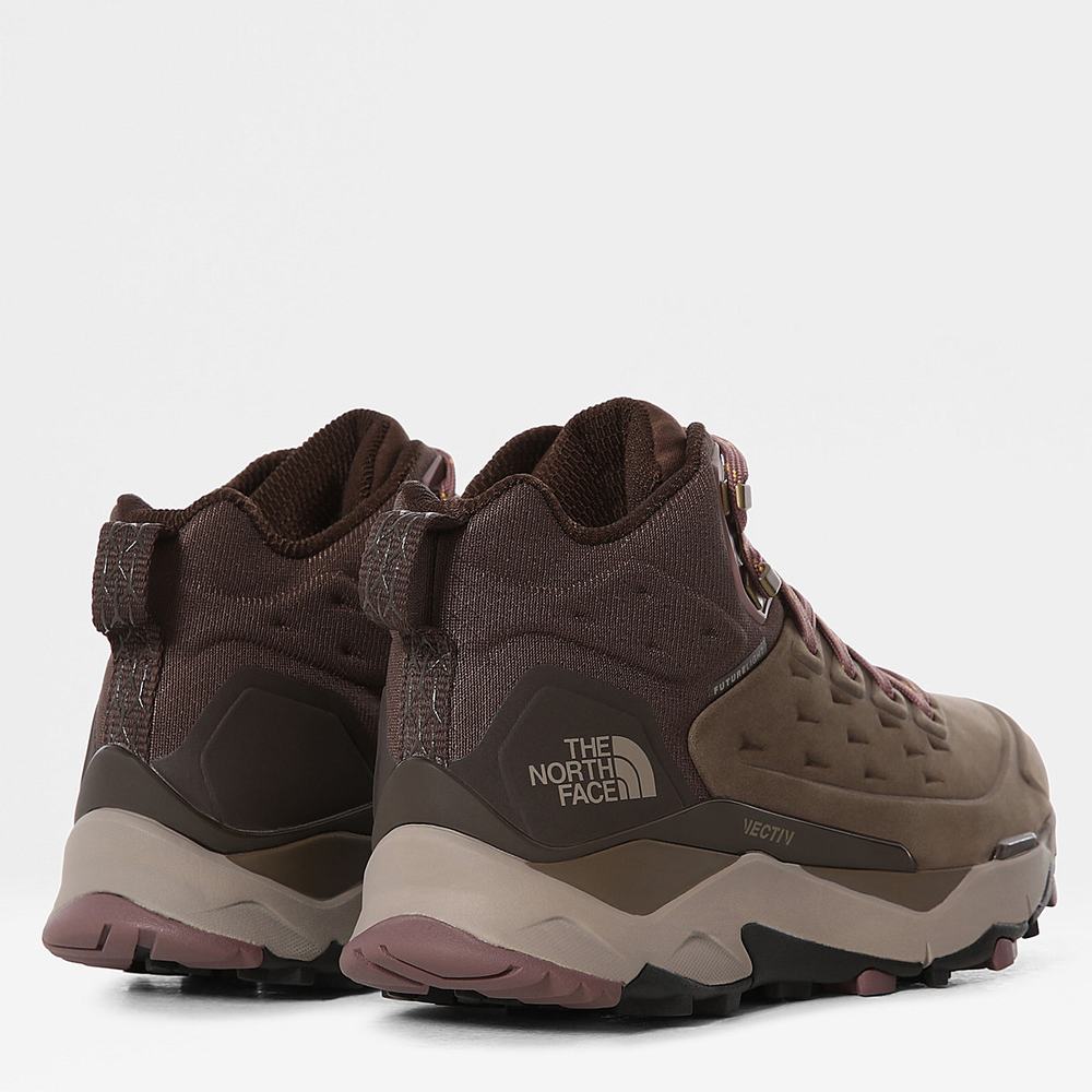 Turisticka Obuv The North Face VECTIV™ FUTURELIGHT™ Exploris Kozene Damske Hnede Káva Hnede | KTF-376890