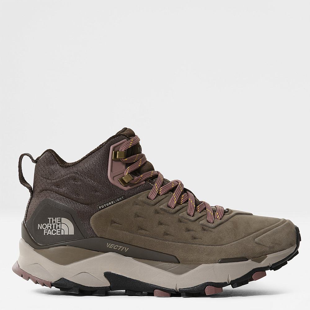 Turisticka Obuv The North Face VECTIV™ FUTURELIGHT™ Exploris Kozene Damske Hnede Káva Hnede | KTF-376890