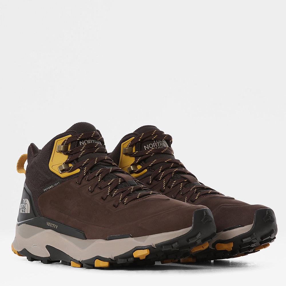 Turisticka Obuv The North Face VECTIV™ FUTURELIGHT™ Exploris Kozene Panske Tmavo | PEI-246109