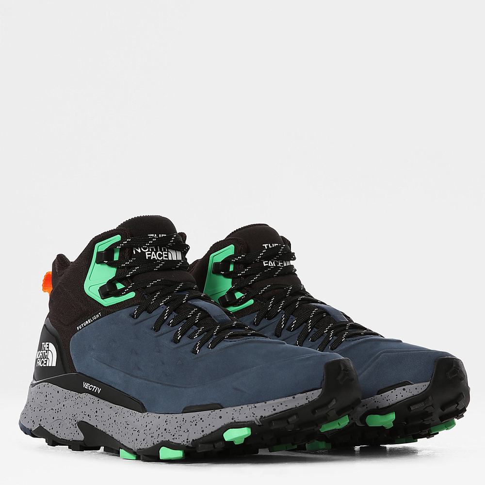 Turisticka Obuv The North Face VECTIV™ FUTURELIGHT™ Exploris Kozene Panske Modre Čierne | UBY-431750