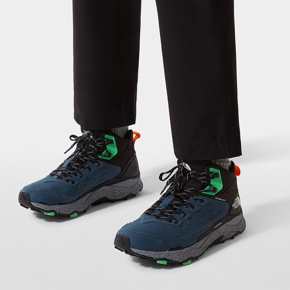 Turisticka Obuv The North Face VECTIV™ FUTURELIGHT™ Exploris Kozene Panske Modre Čierne | UBY-431750