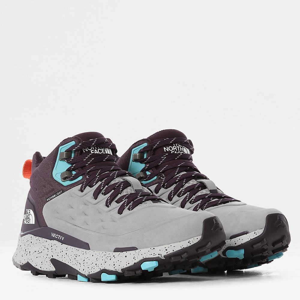 Turisticka Obuv The North Face VECTIV™ FUTURELIGHT™ Exploris Kozene Damske Siva | YIK-654802