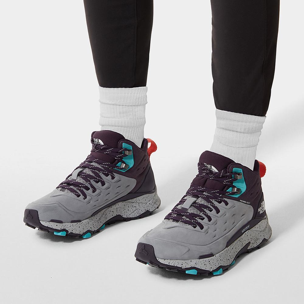 Turisticka Obuv The North Face VECTIV™ FUTURELIGHT™ Exploris Kozene Damske Siva | YIK-654802