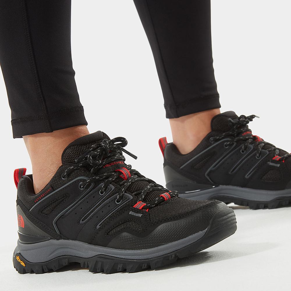 Turisticke Topanky The North Face HEDGEHOG FUTURELIGHT™ Damske Čierne Červené | DLJ-653417