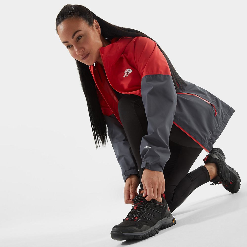 Turisticke Topanky The North Face HEDGEHOG FUTURELIGHT™ Damske Čierne Červené | DLJ-653417