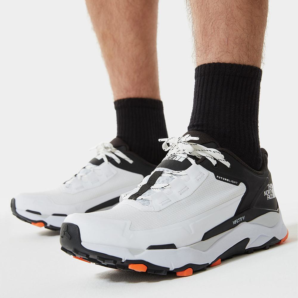 Turisticke Topanky The North Face VECTIV EXPLORIS FUTURELIGHT™ Panske Biele Čierne | XTE-647503