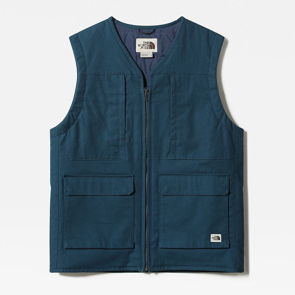 Vesty The North Face ROSTOKER Panske Modre | HCF-280931