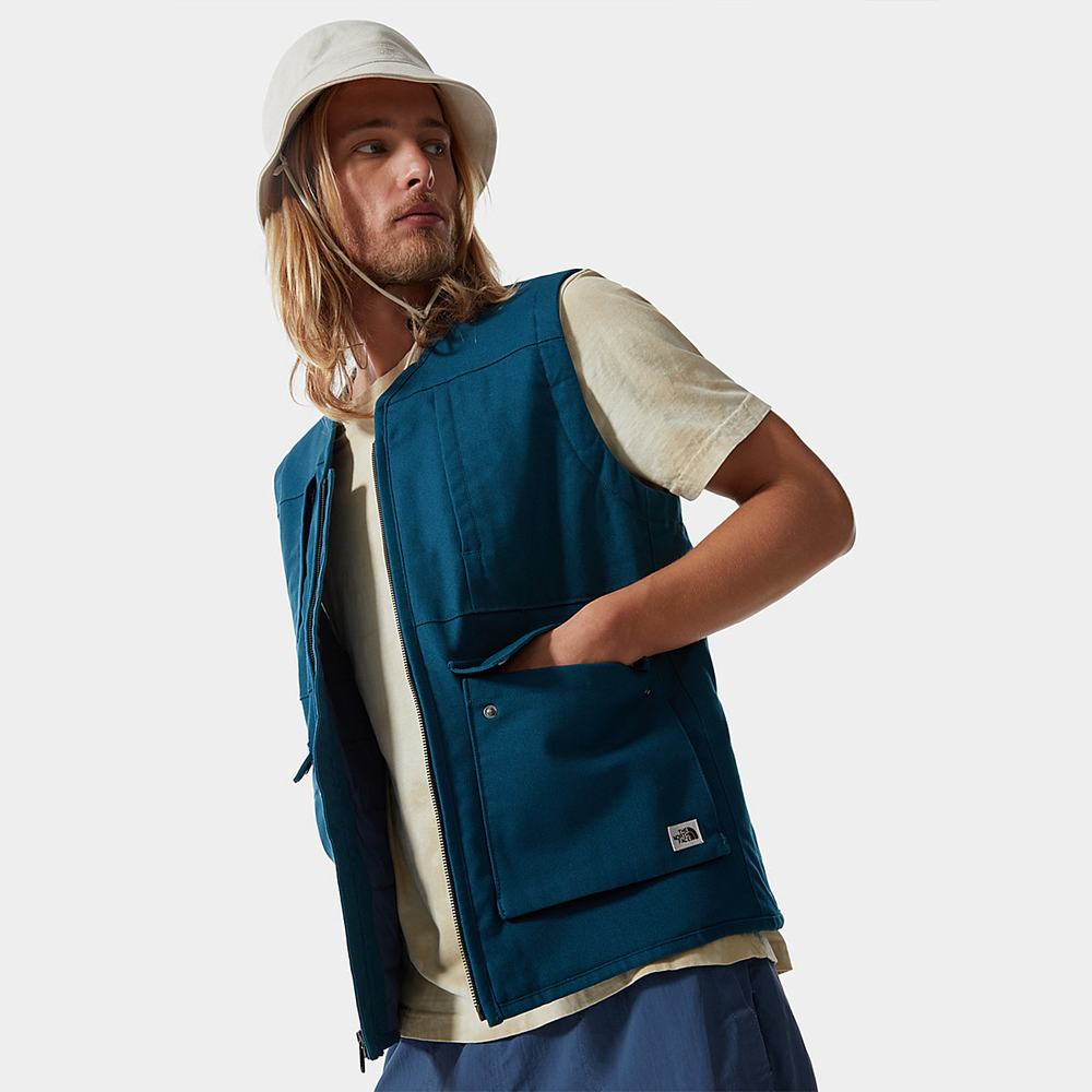 Vesty The North Face ROSTOKER Panske Modre | HCF-280931