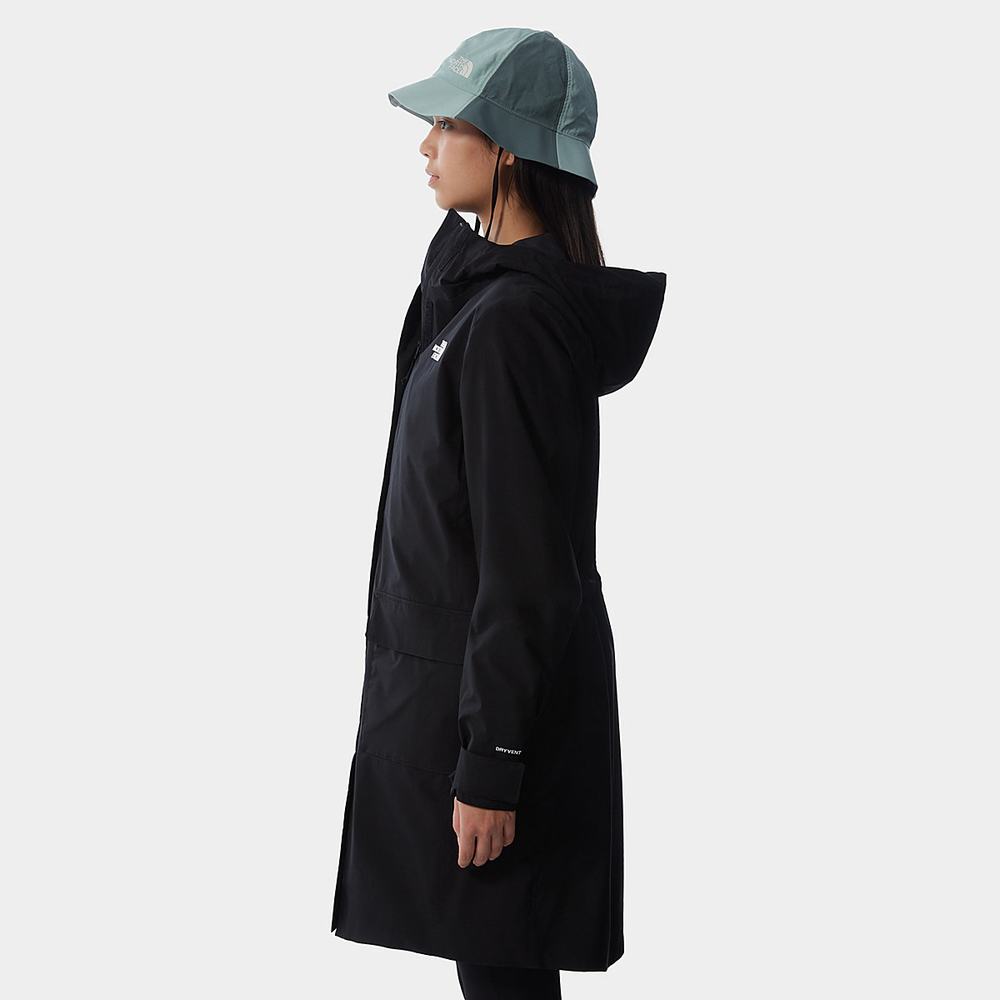 Vetrovka The North Face City Breeze Rain Parka II Damske Čierne | CLZ-325104
