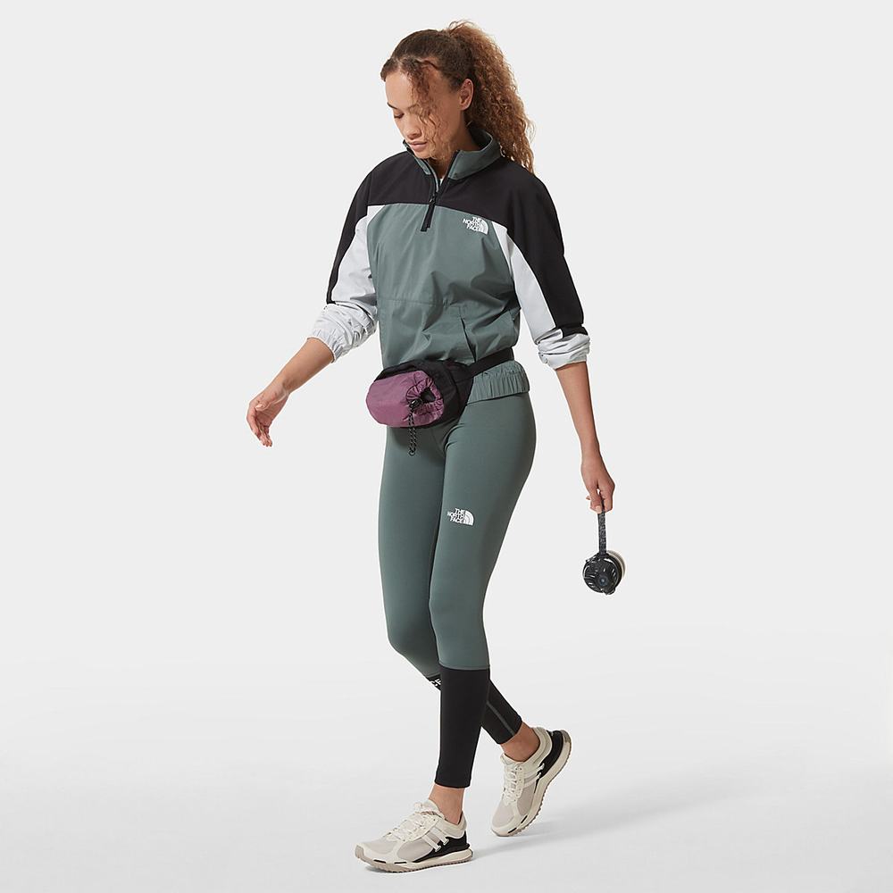 Vetrovka The North Face MOUNTAIN ATHLETICS WIND Damske Zelene Čierne Biele | YVQ-756218