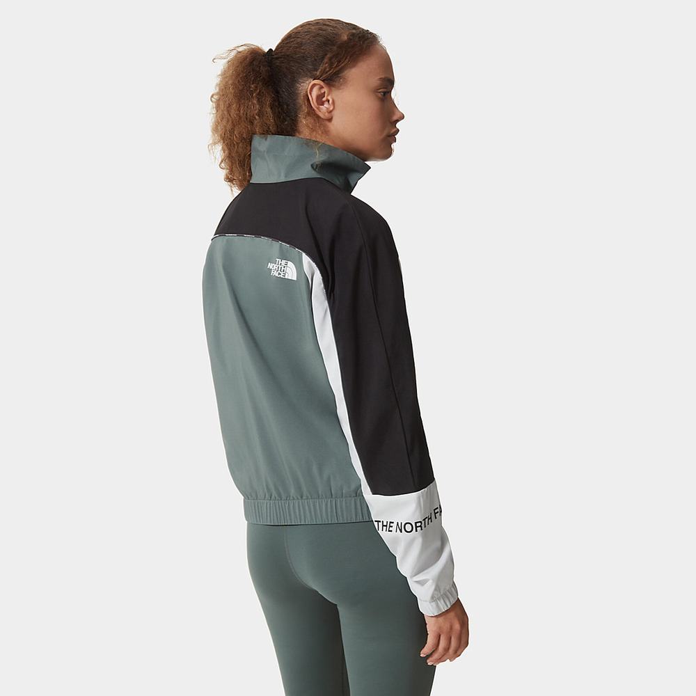 Vetrovka The North Face MOUNTAIN ATHLETICS WIND Damske Zelene Čierne Biele | YVQ-756218