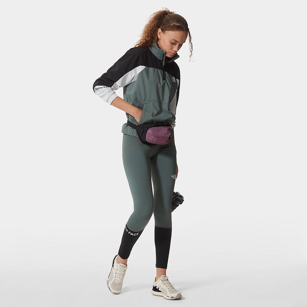 Vetrovka The North Face MOUNTAIN ATHLETICS WIND Damske Zelene Čierne Biele | YVQ-756218