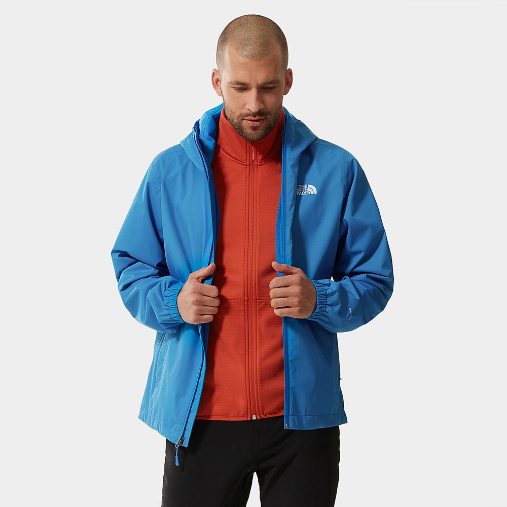 Vetrovka The North Face Quest S Kapucňou Panske Modre Čierne | IQG-549017