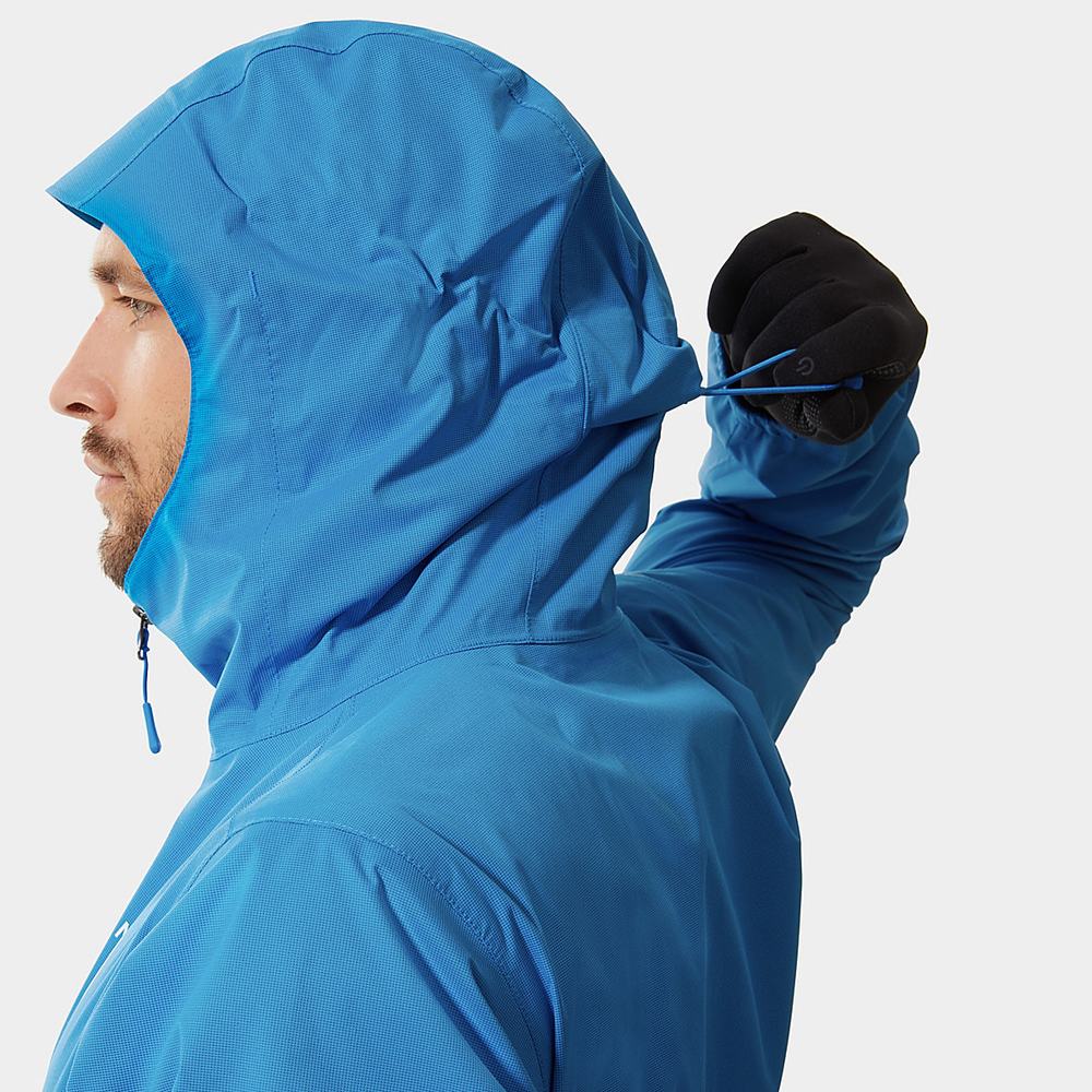 Vetrovka The North Face Quest S Kapucňou Panske Modre Čierne | IQG-549017