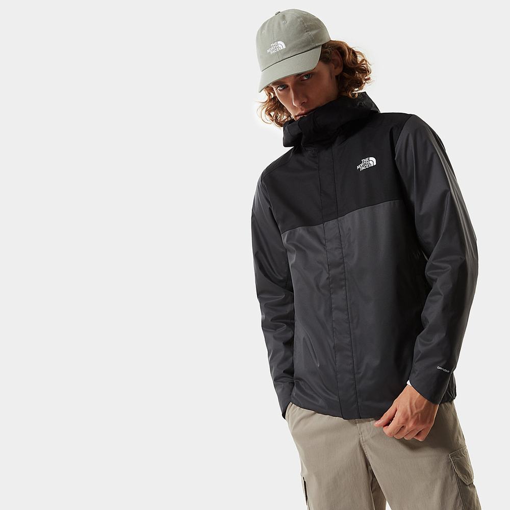 Vetrovka The North Face Quest Zip-In Panske Siva Čierne | UXE-420673