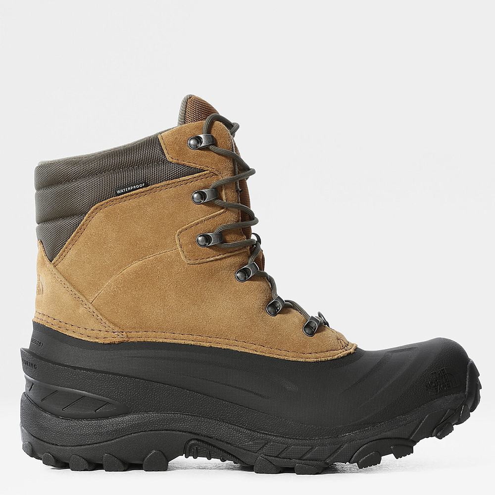 Zimne Topanky The North Face Chilkat IV Insulated Panske Hnede Zelene | GRY-159432