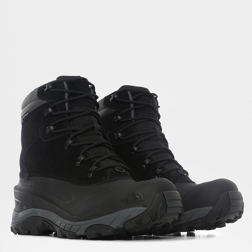 Zimne Topanky The North Face Chilkat IV Insulated Panske Čierne Tmavo Siva | IVZ-083627