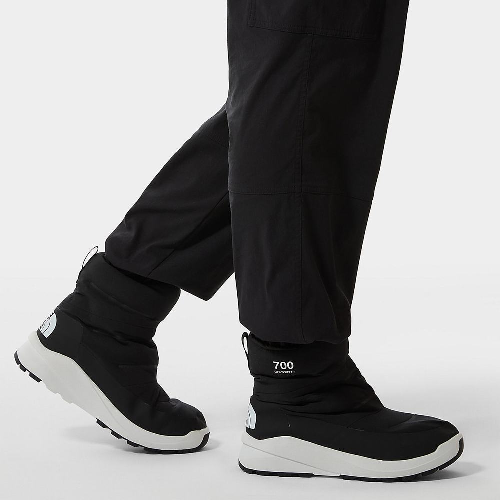 Zimne Topanky The North Face Nuptse Boots II Panske Čierne Biele | TGD-847016