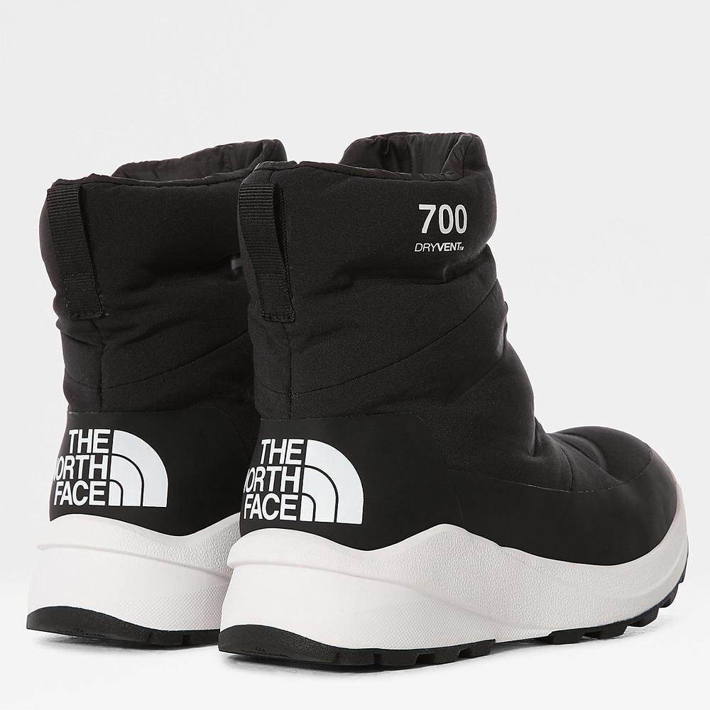 Zimne Topanky The North Face Nuptse Boots II Damske Čierne Biele | WYK-532846
