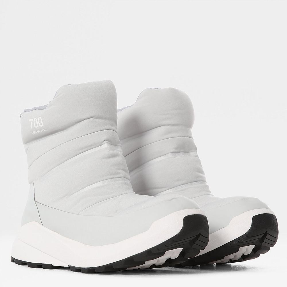 Zimne Topanky The North Face Nuptse Boots II Damske Siva Biele | YFH-564079
