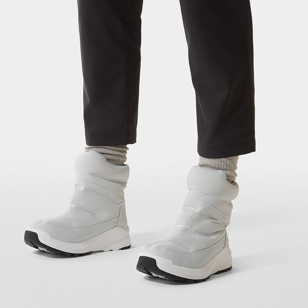 Zimne Topanky The North Face Nuptse Boots II Damske Siva Biele | YFH-564079