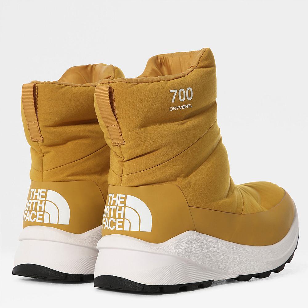 Zimne Topanky The North Face Nuptse Boots II Damske Žlté | ZWD-968043