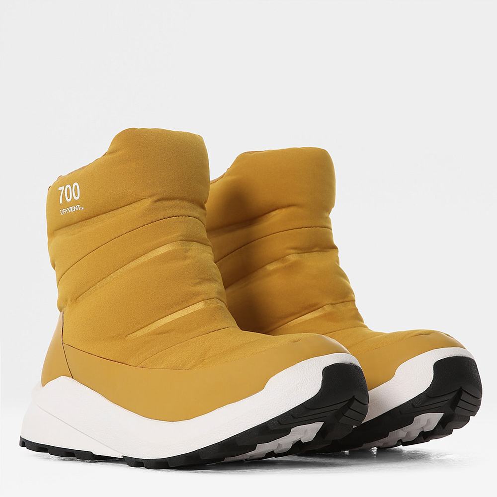 Zimne Topanky The North Face Nuptse Boots II Damske Žlté | ZWD-968043