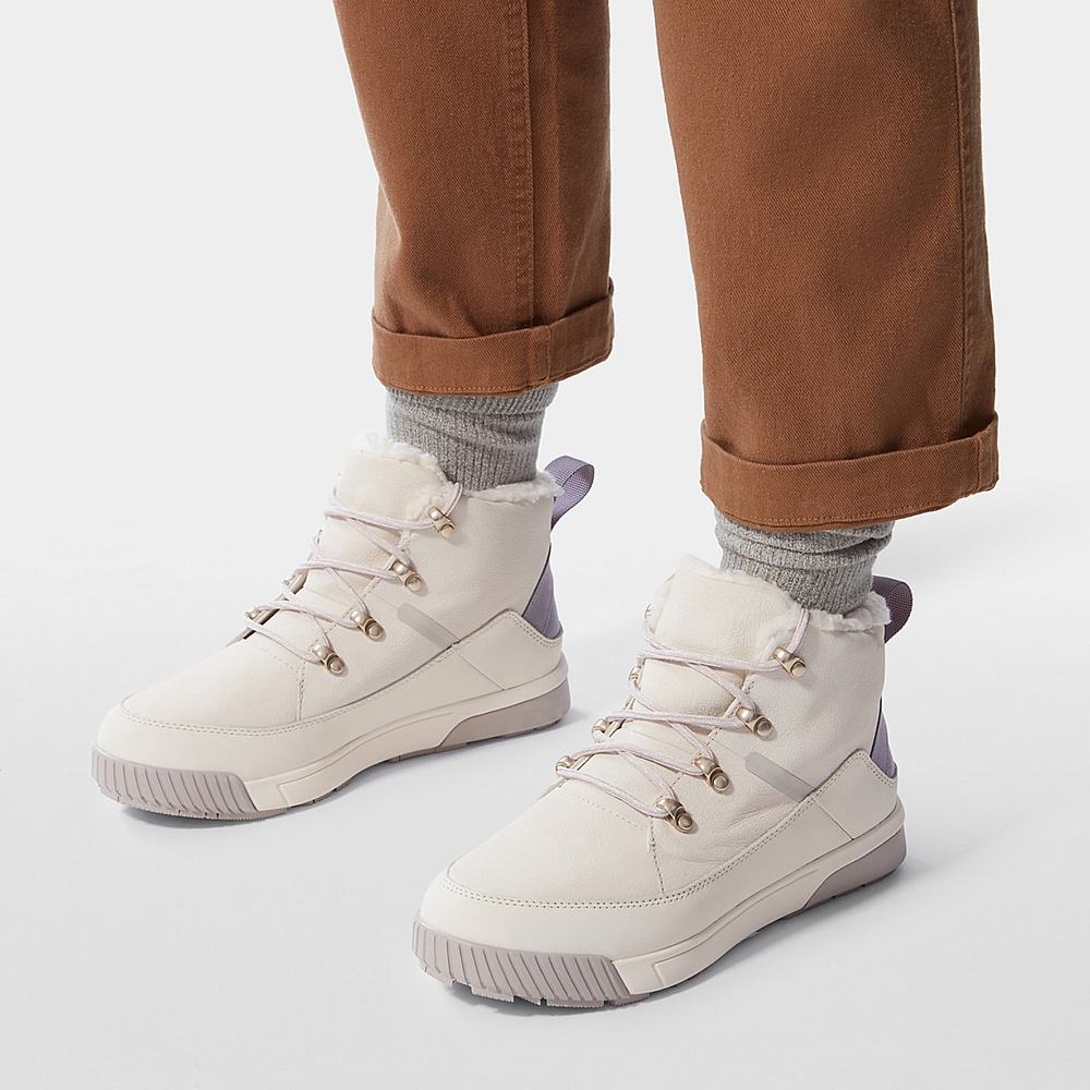 Zimne Topanky The North Face Sierra Damske Biele Strieborne Siva | PKW-571348
