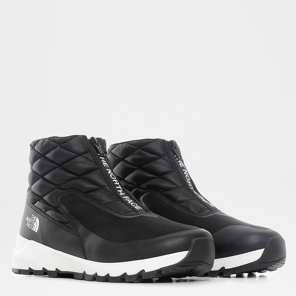 Zimne Topanky The North Face THERMOBALL™ Progressive Zip-Up Damske Čierne Biele | AIQ-897246